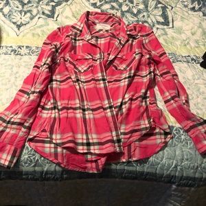 Aeropostale plaid button up shirt
